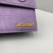 Jacquemus Small Le Grand Chiquito Crocodile Purple 2044 18cm - 2