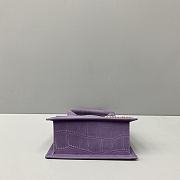 Jacquemus Small Le Grand Chiquito Crocodile Purple 2044 18cm - 4