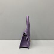 Jacquemus Small Le Grand Chiquito Crocodile Purple 2044 18cm - 5