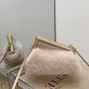 Fendi First Small Sheepskin Pink Nude 2217# 26cm - 1