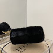 Fendi First Small Mink Hair Black 2217# 26cm - 4