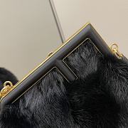 Fendi First Small Mink Hair Black 2217# 26cm - 5