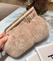 Fendi First Small Mink Hair Pink Nude 2217# 26cm - 4