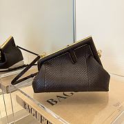 Fendi First Small Python Pattern Black 2217# 26cm - 4