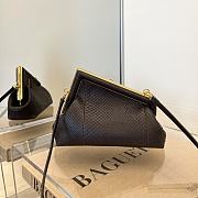 Fendi First Small Python Pattern Black 2217# 26cm - 1