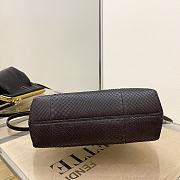 Fendi First Small Python Pattern Black 2217# 26cm - 5
