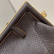 Fendi First Small Python Pattern Black 2217# 26cm - 6