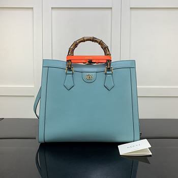 Gucci Diana Medium Tote Bag Blue 655658 35cm