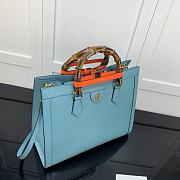 Gucci Diana Medium Tote Bag Blue 655658 35cm - 4