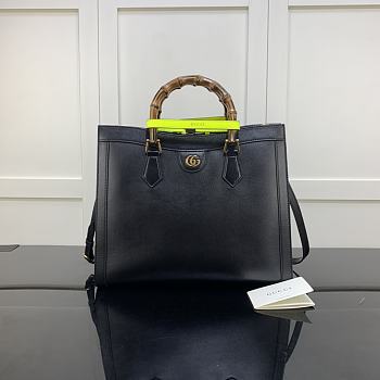 Gucci Diana Medium Tote Bag Black 655658 35cm