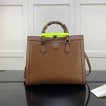 Gucci Diana Medium Tote Bag Brown 655658 35cm