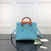 Gucci Diana Small Tote Bag Blue 660195 27cm - 1