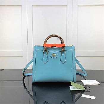 Gucci Diana Small Tote Bag Blue 660195 27cm