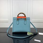 Gucci Diana Small Tote Bag Blue 660195 27cm - 3
