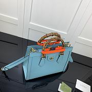 Gucci Diana Small Tote Bag Blue 660195 27cm - 5