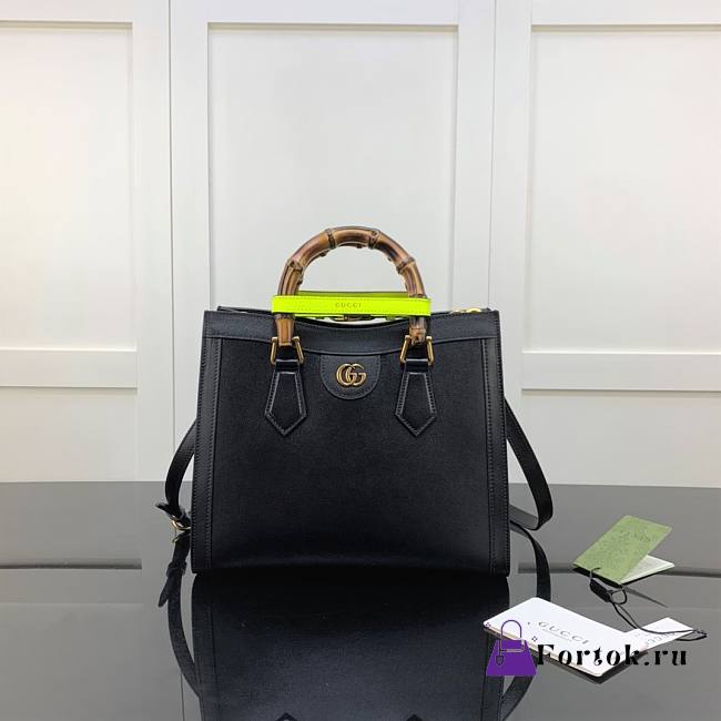 Gucci Diana Small Tote Bag Black 660195 27cm - 1