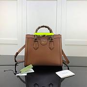 Gucci Diana Small Tote Bag Brown 660195 27cm - 1