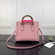 Gucci Diana Small Tote Bag Pink 660195 27cm - 5