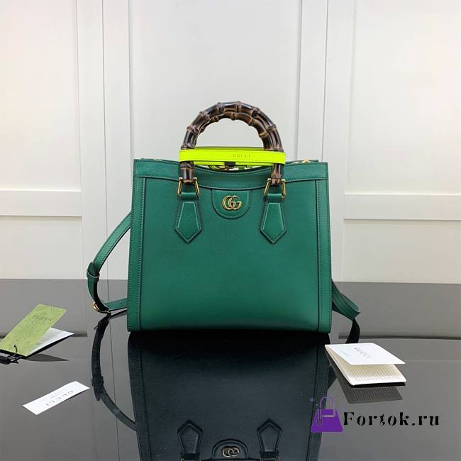 Gucci Diana Small Tote Bag Green 660195 27cm - 1
