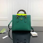 Gucci Diana Small Tote Bag Green 660195 27cm - 1