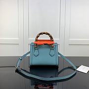 Gucci Diana Mini Tote Bag Blue 655661 20cm - 3