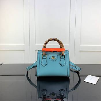 Gucci Diana Mini Tote Bag Blue 655661 20cm