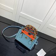 Gucci Diana Mini Tote Bag Blue 655661 20cm - 4
