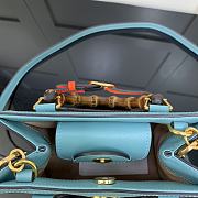 Gucci Diana Mini Tote Bag Blue 655661 20cm - 6