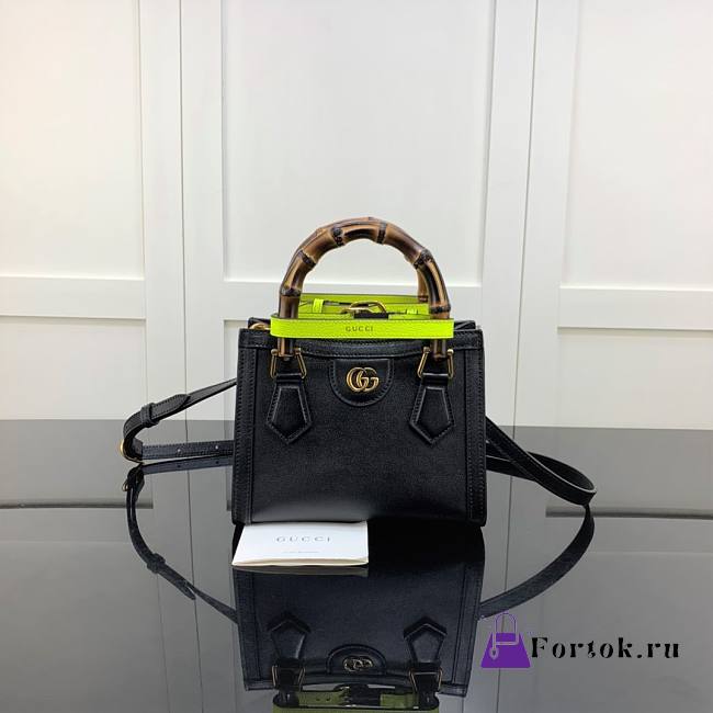 Gucci Diana Mini Tote Bag Black 655661 20cm - 1