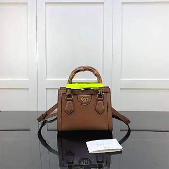 Gucci Diana Mini Tote Bag Brown 655661 20cm