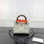 Gucci Diana Mini Tote Bag White 655661 20cm - 1