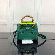 Gucci Diana Mini Tote Bag Green 655661 20cm - 1