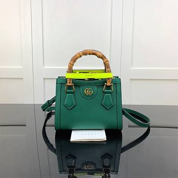 Gucci Diana Mini Tote Bag Green 655661 20cm