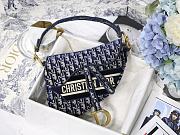 Dior Saddle Oblique Embroidery Blue DM90012 25cm - 1