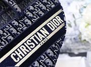 Dior Saddle Oblique Embroidery Blue DM90012 25cm - 3