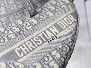 Dior Saddle Oblique Embroidered Gray D M9001 25cm - 2