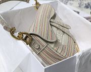 Dior Saddle Oblique Embroidered Stripes M9001 25cm - 5