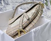 Dior Saddle Oblique Embroidered Stripes M9001 25cm - 6