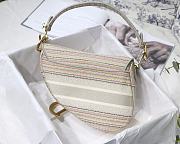 Dior Saddle Oblique Embroidered Stripes M9001 25cm - 3