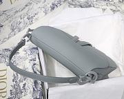 Dior Saddle Bag Original Leather Frosted Rock Gray M9001 25.5cm - 3