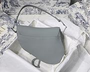 Dior Saddle Bag Original Leather Frosted Rock Gray M9001 25.5cm - 2
