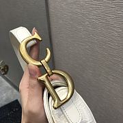 Dior Saddle Bag Original White Canvas 25.5cm - 2