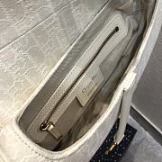 Dior Saddle Bag Original White Canvas 25.5cm - 5