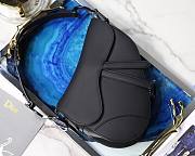 Dior Saddle Bag Original Leather Frosted Black M9001 25.5cm - 1