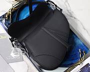 Dior Saddle Bag Original Leather Frosted Black M9001 25.5cm - 4