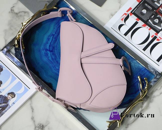 Dior Saddle Bag Original Leather Frosted Purple M9001 25.5cm - 1