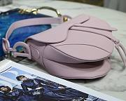 Dior Saddle Bag Original Leather Frosted Purple M9001 25.5cm - 3