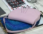 Dior Saddle Bag Original Leather Frosted Purple M9001 25.5cm - 4