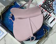 Dior Saddle Bag Original Leather Frosted Purple M9001 25.5cm - 5