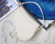 Dior Saddle Bag Original Leather Frosted White M9001 25.5cm - 5